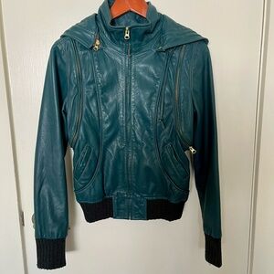 Mike & Chris Leather Hoodie